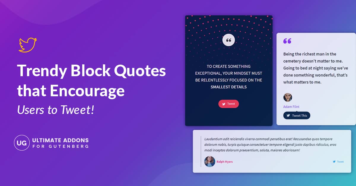 Create Trendy Block Quotes that Encourage Users to Tweet! - Spectra