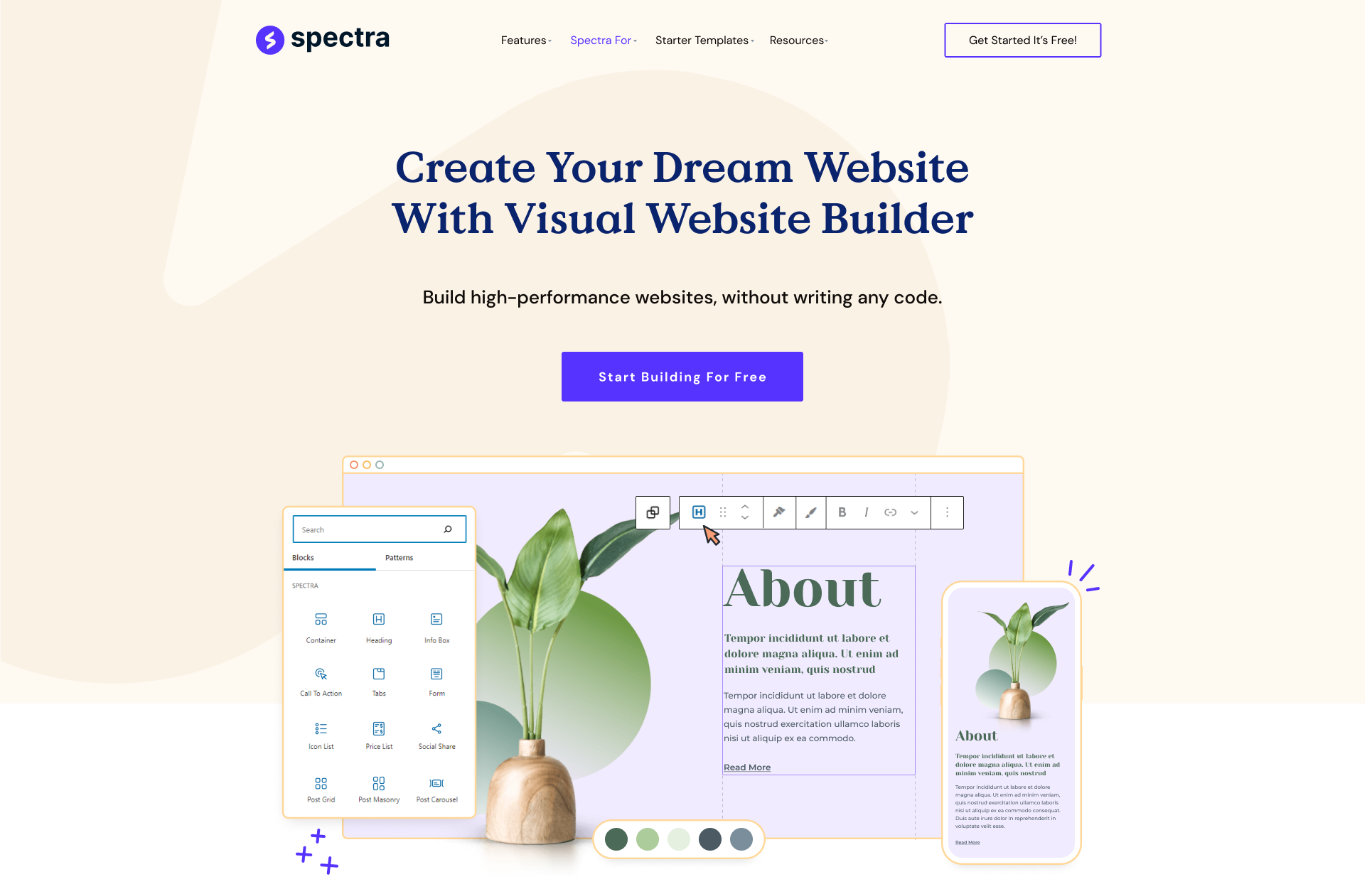 Spectra – Free WordPress Page Builder | WordPress Builder Plugin