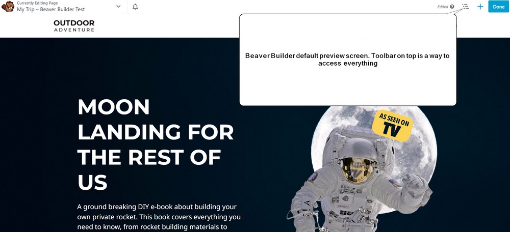beaver builder live preview