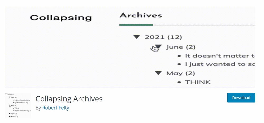 How to create a custom WordPress archive page - An easy to follow guide Collapsing Archives
