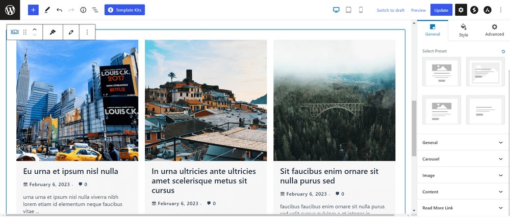 How to create a custom WordPress archive page - An easy to follow guide Post carousel added