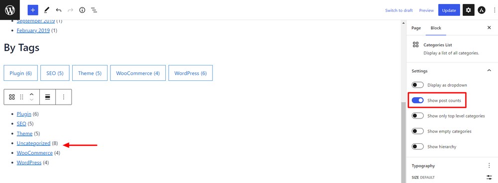 How to create a custom WordPress archive page - An easy to follow guide Show post number