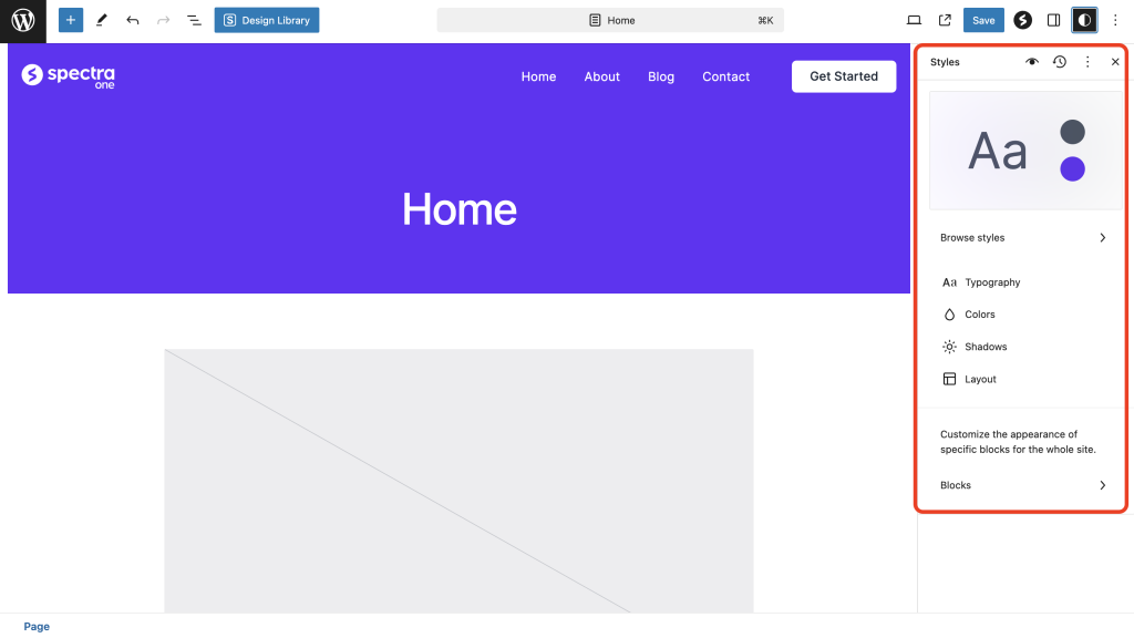 How to Change Global Styles? styles customization options