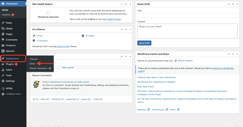 How to Change Global Styles? access the block editor