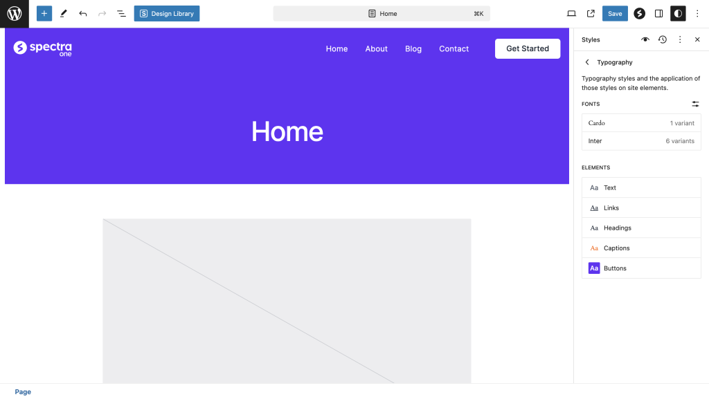 How to Change Global Styles? typography options