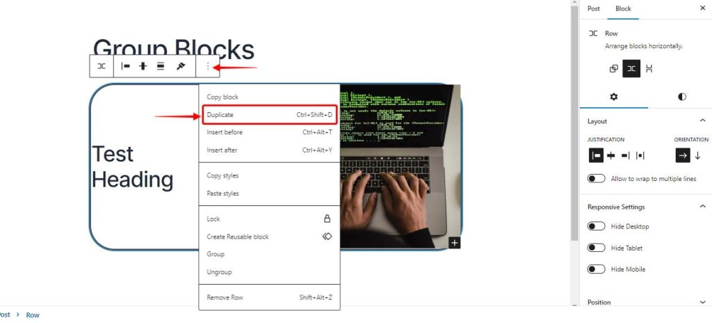 How to use Group Blocks or create Containers in Spectra One Spectra_one_adding_group_block_duplicating