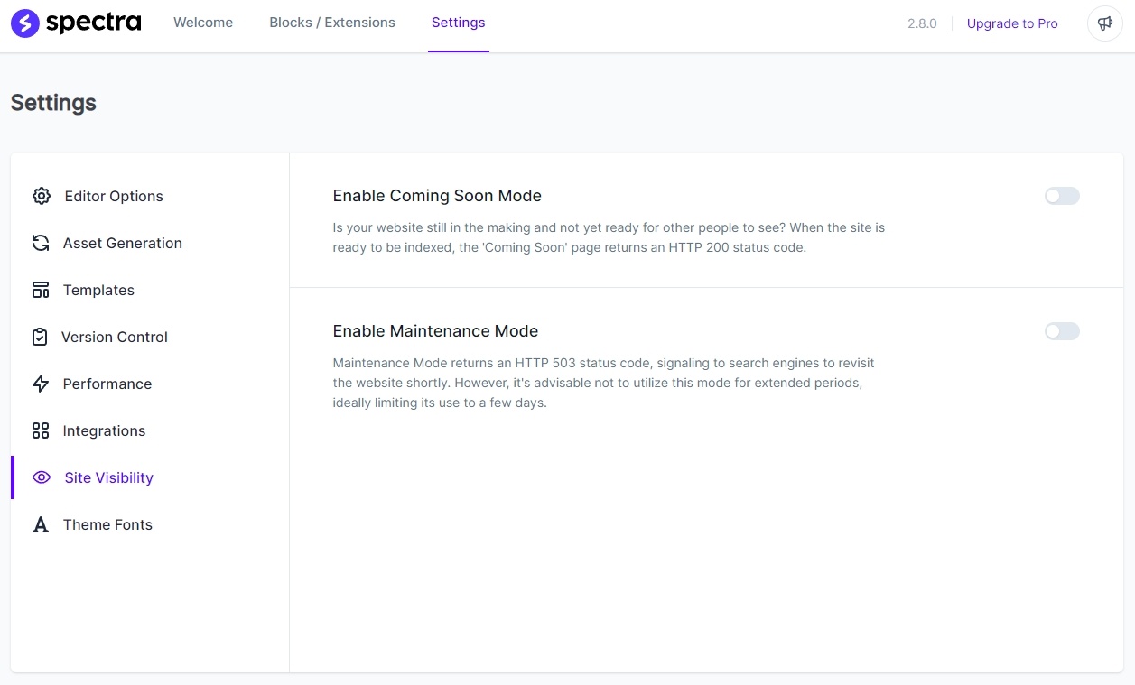 coming soon mode for WordPress