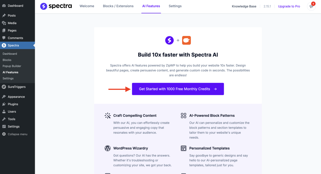 Spectra - AI Assistant get started with spectra ai