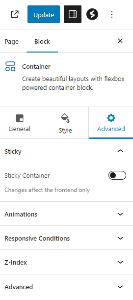 sticky containers