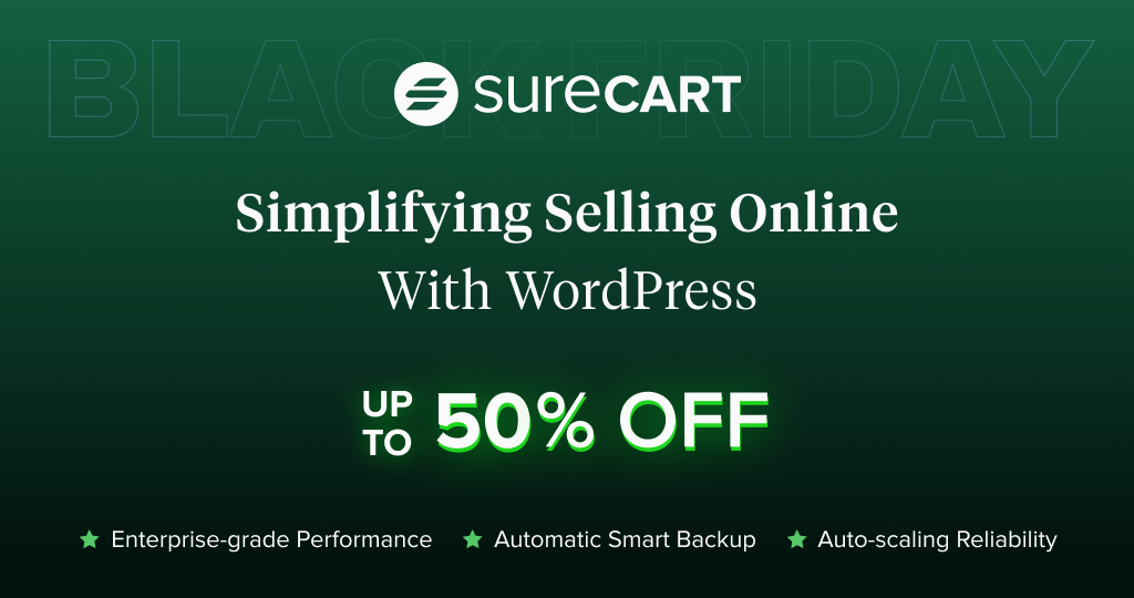 SureCart - WordPress Black Friday Deals