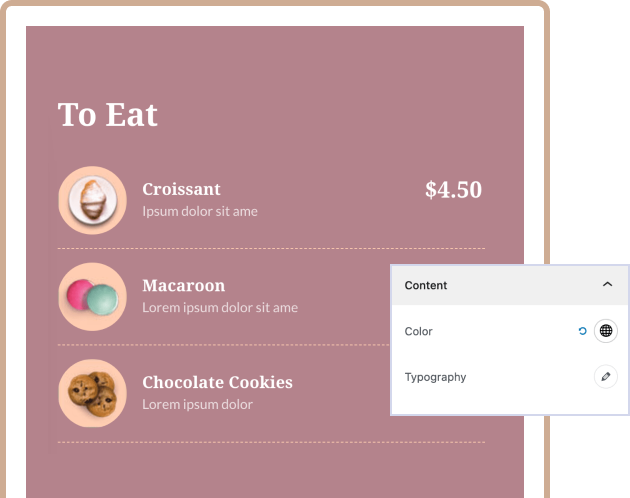 Highlight Key Features And Benefits Price List Block