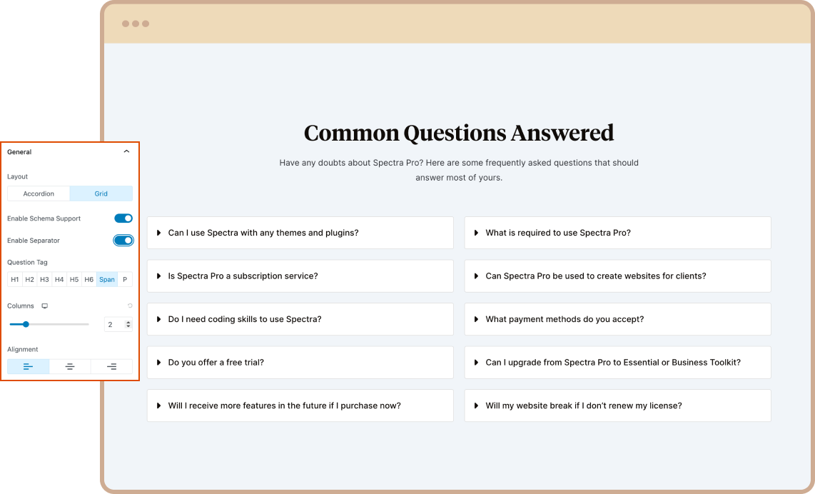 FAQ Schema Legacy Structured Delivery