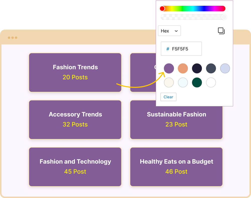 Taxonomy Legacy customizable-styling-options