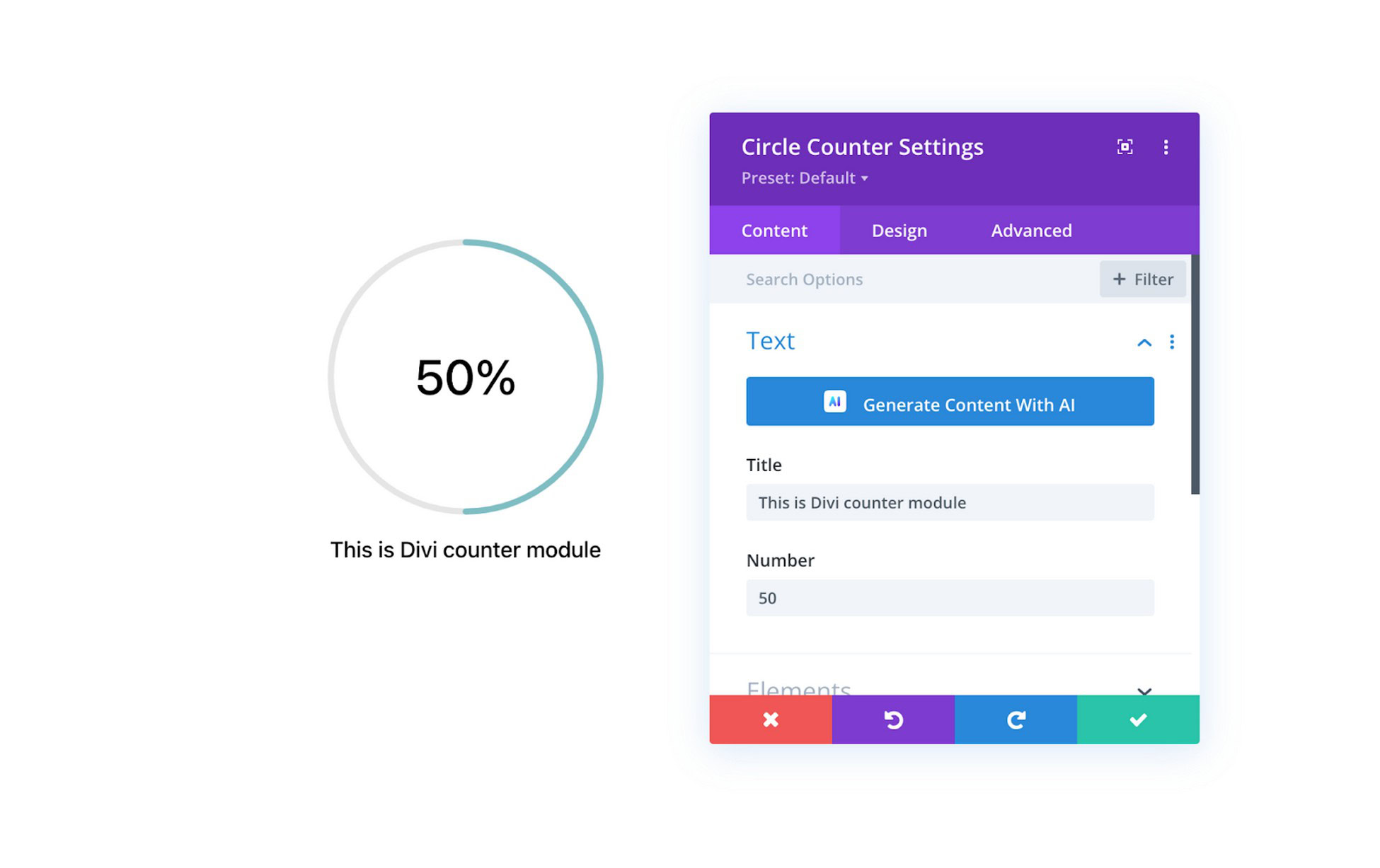 divi builder module settings