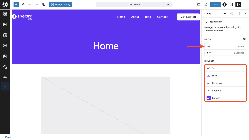 Add Custom/Google Fonts In Spectra One Typography settings