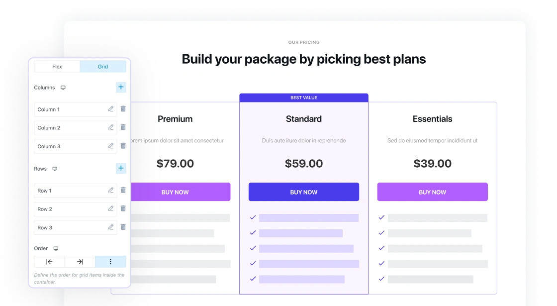 Build Custom Tables Easily Build Custom Tables Easily