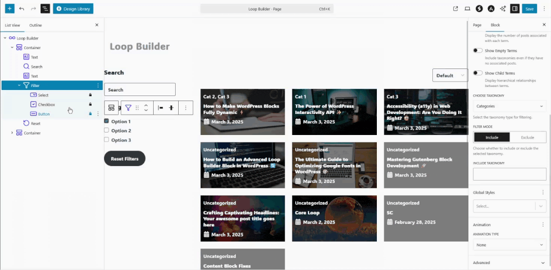 Loop Builder 68747470733a2f2f7770737065637472612e636f6d2f77702d636f6e74656e742f75706c6f6164732f323032342f31322f66696c7465722d626c6f636b2d73657474696e67732e676966
