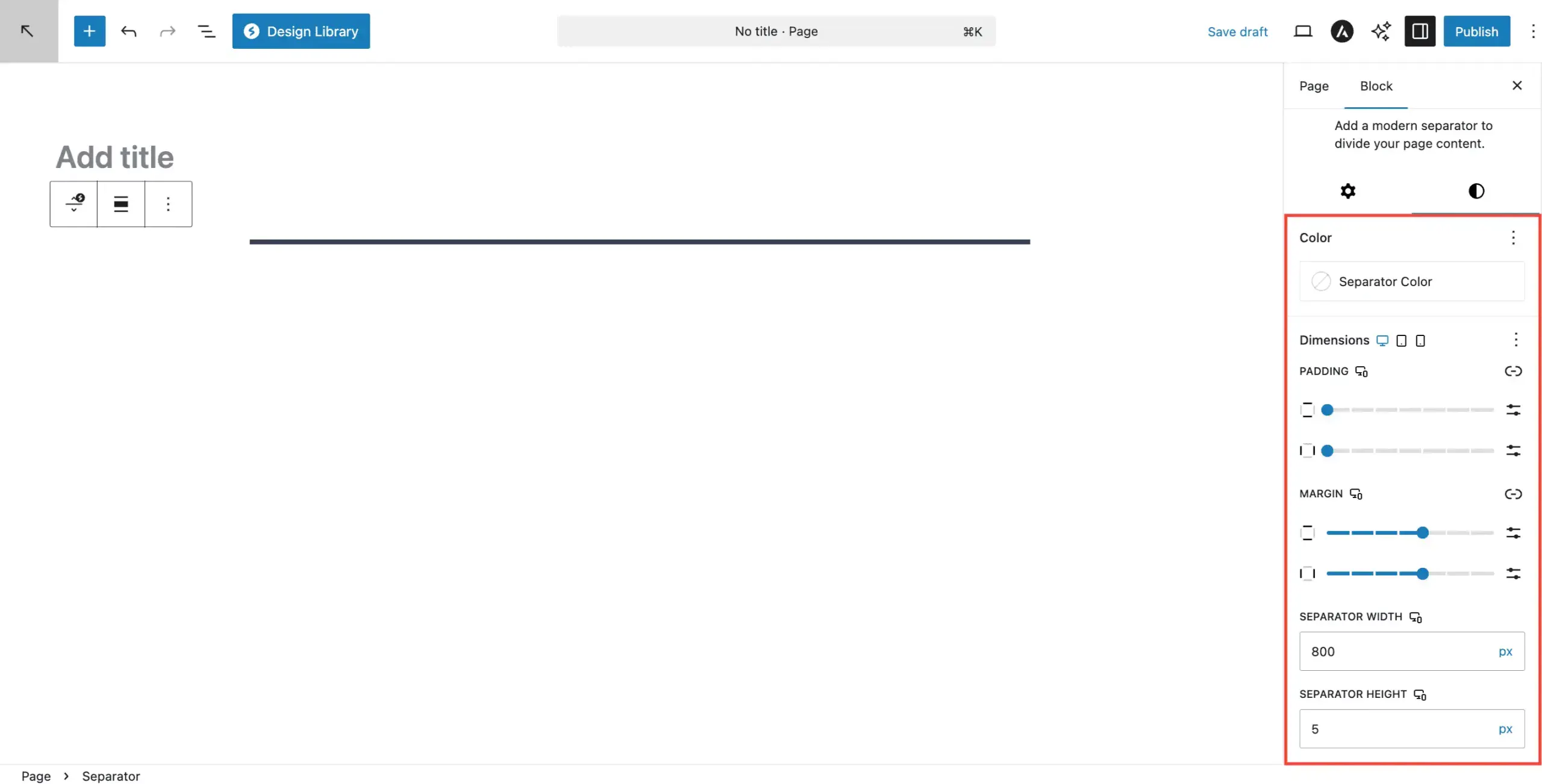 Separator Separator Block Styling Options Scaled