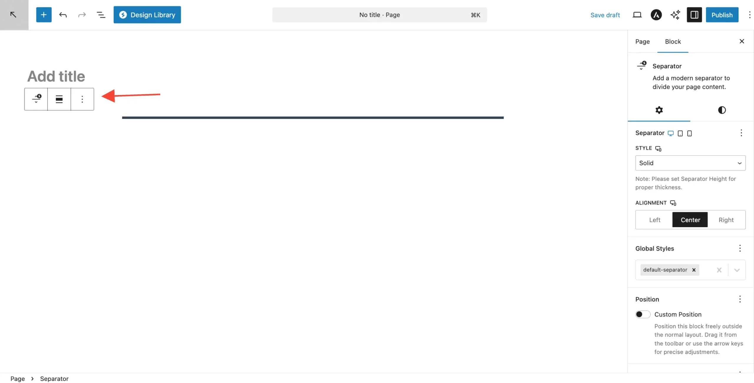 Separator Separator Block Toolbar Options Scaled