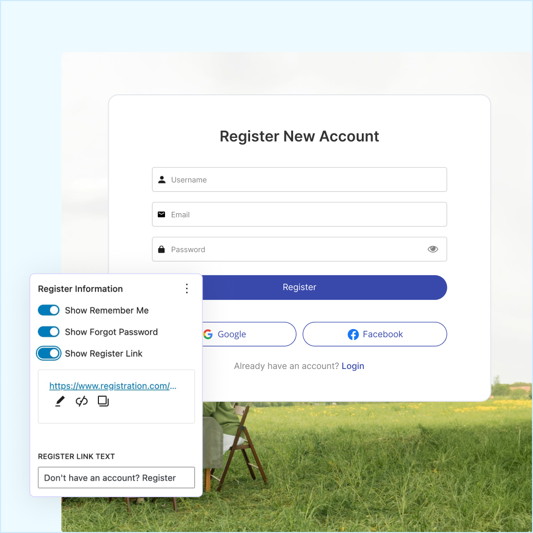 User Registration pro