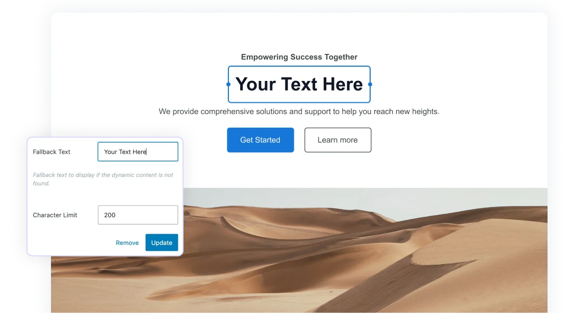 V3 Dynamic Content Dynamic Content Fallback