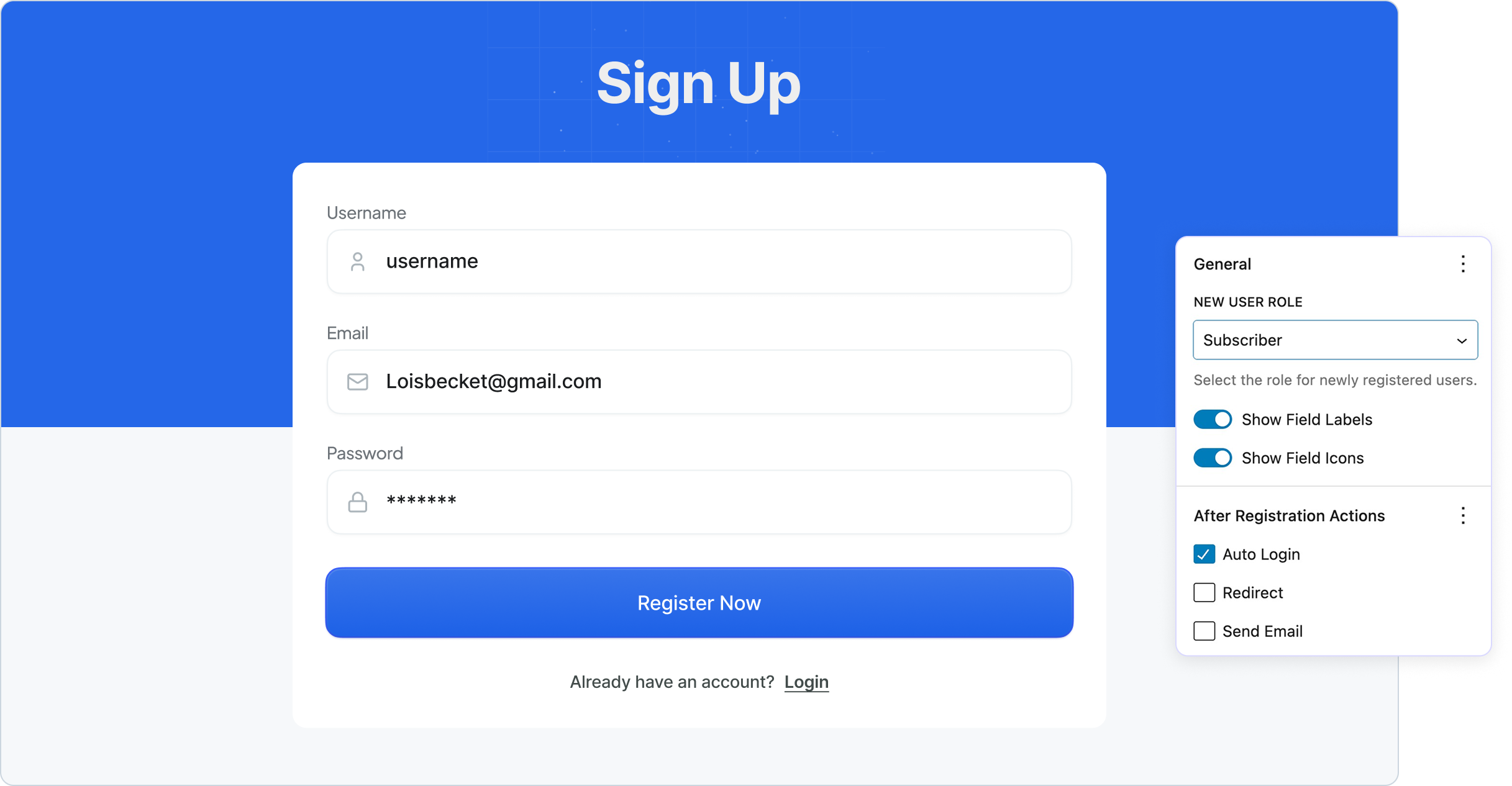 Registration Form Block registration block main img